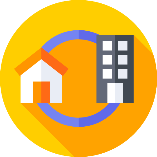 Buildings and Energy Committee icon - house and office building