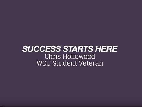 Success Starts Here Video- Provide on Chris Hollowood, student veteran, 2019-2020 SVG president
