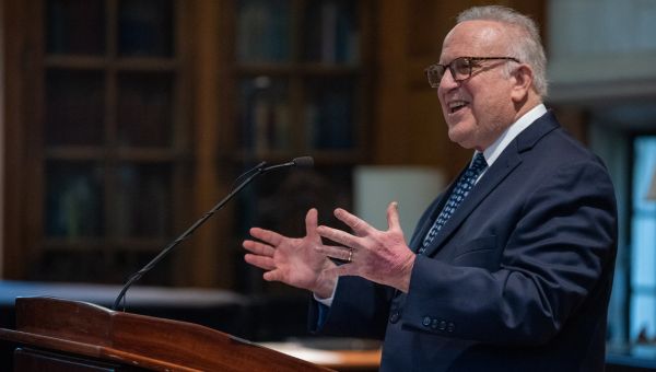 Fomer Sen. Andy Dinniman lectures