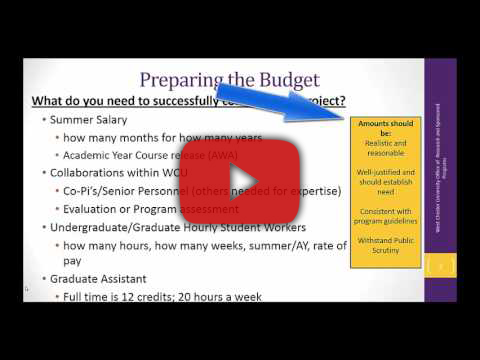 Video Tutorial: Creating a Budget