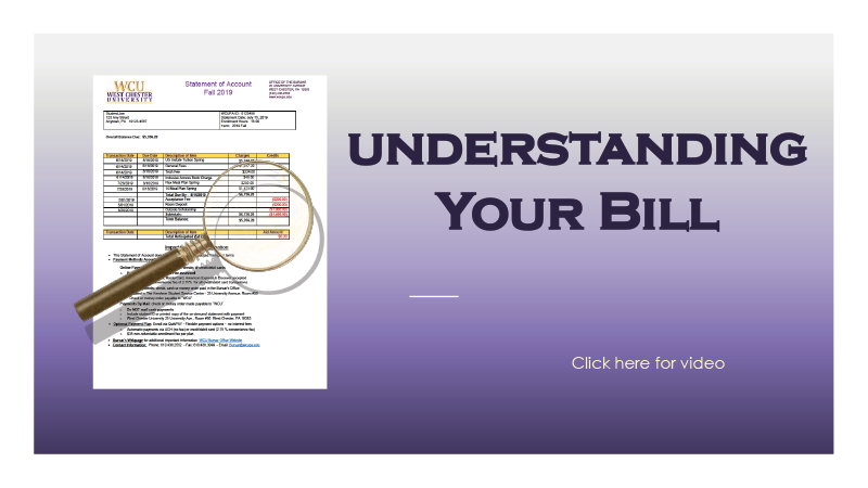 Understanding Your Bill - Click here for video