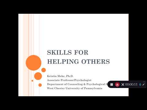 Video:Skills for Helping Others