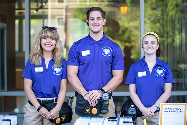 Orientation Leaders at Check In