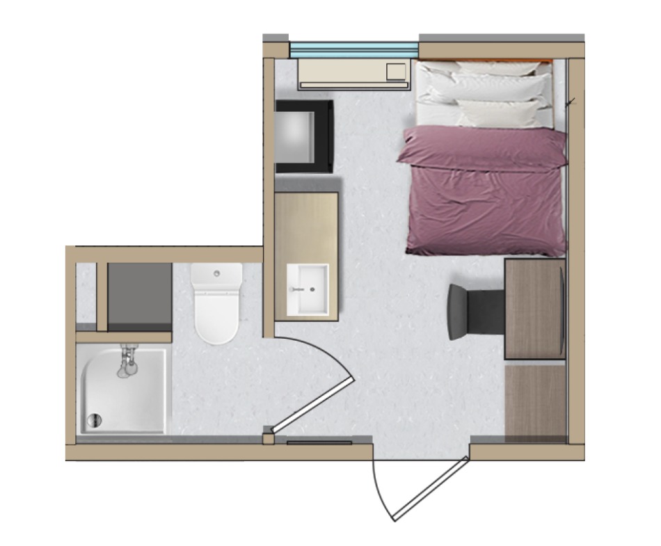 Matlack Court Room Layout - Single