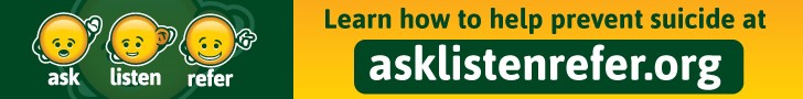 Ask, Listen, Refer. Learn how to help prevent suicide at asklistenrefer.org