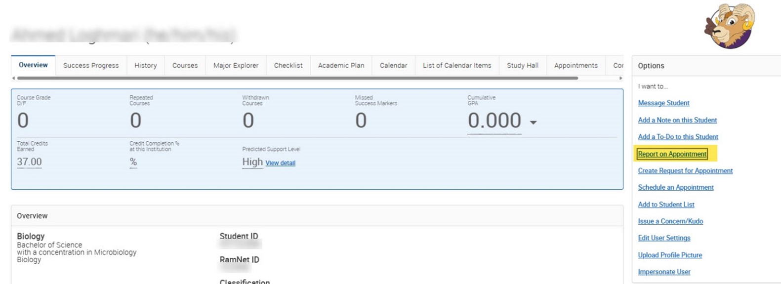 Trac screenshot of system