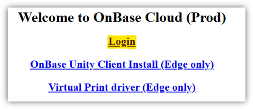 welcome to onbase