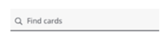 Find cards search bar