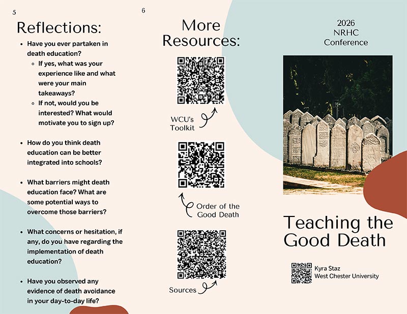 Teaching the good death poster example