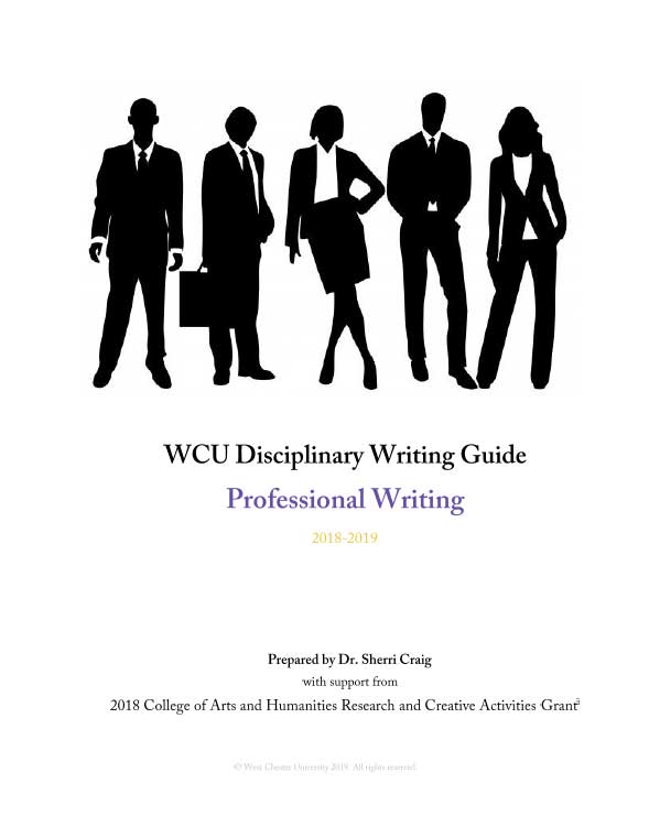WCu Disciplinary Writing Guide for Professional Writing