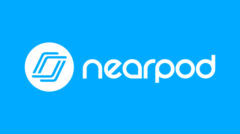 nearpod logo blue background