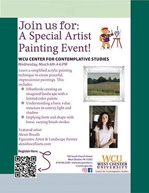 A Special Artist Painting Event Flyer