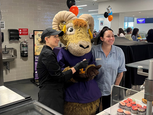 wcu rammy with aramark employees