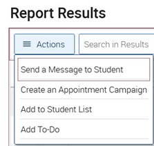 Creating a Dean's List Report in Navigate for Departments 8