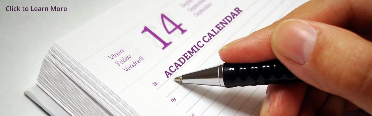 Go to the academic calendar