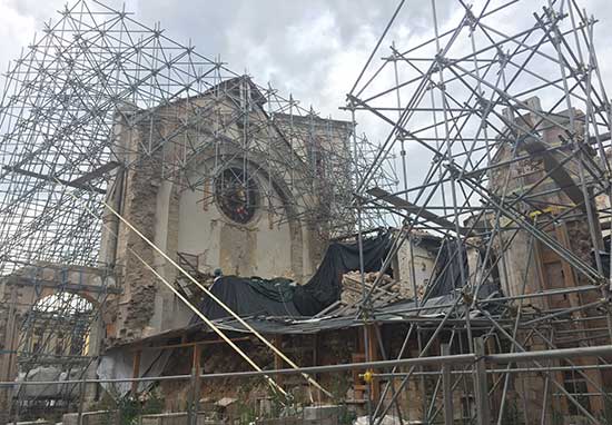 old building under construction