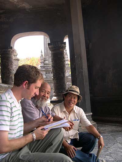 People visiting heritage site