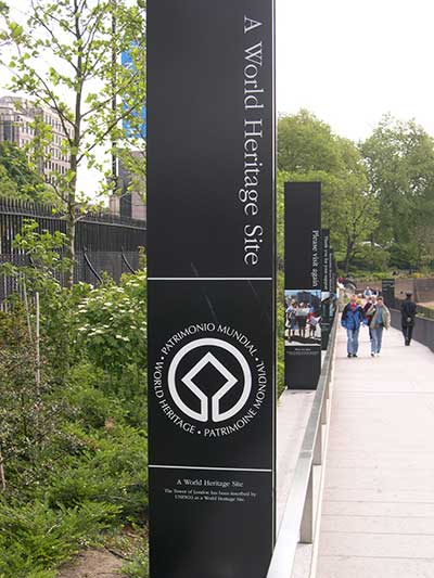 Heritage site pillar