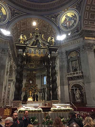 Inside of church