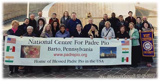 Sign for Padre Pio Center