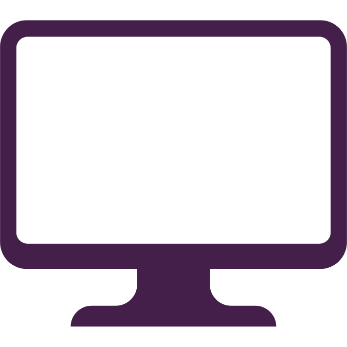 a cartoon image of a computer screen.